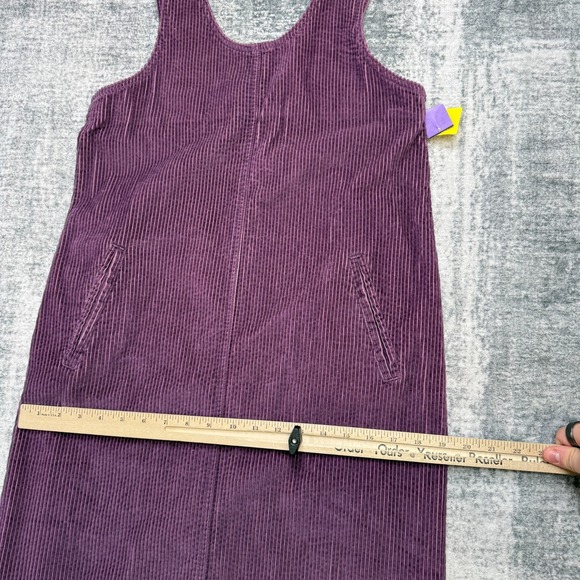 VTG 90s JG Hook Corduroy Dress Womens 4P Purple Jumper Cottagecore Granny Garden - Picture 8 of 9
